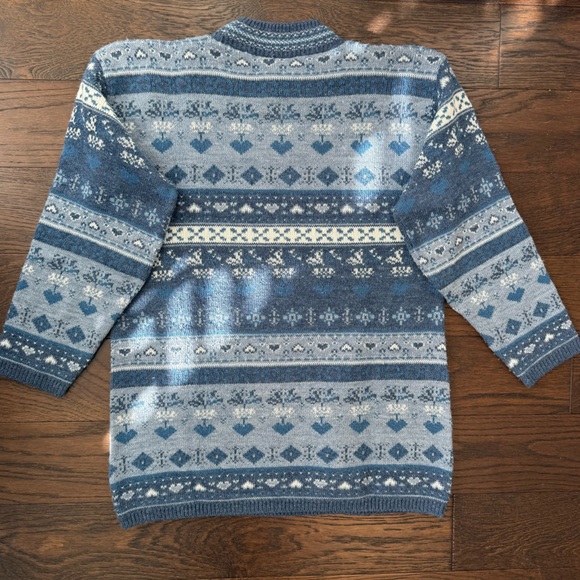 Vintage Spunky Women’s Cottagecore Sweater Sz S Made In USA 80's Hearts Granny - Picture 2 of 9